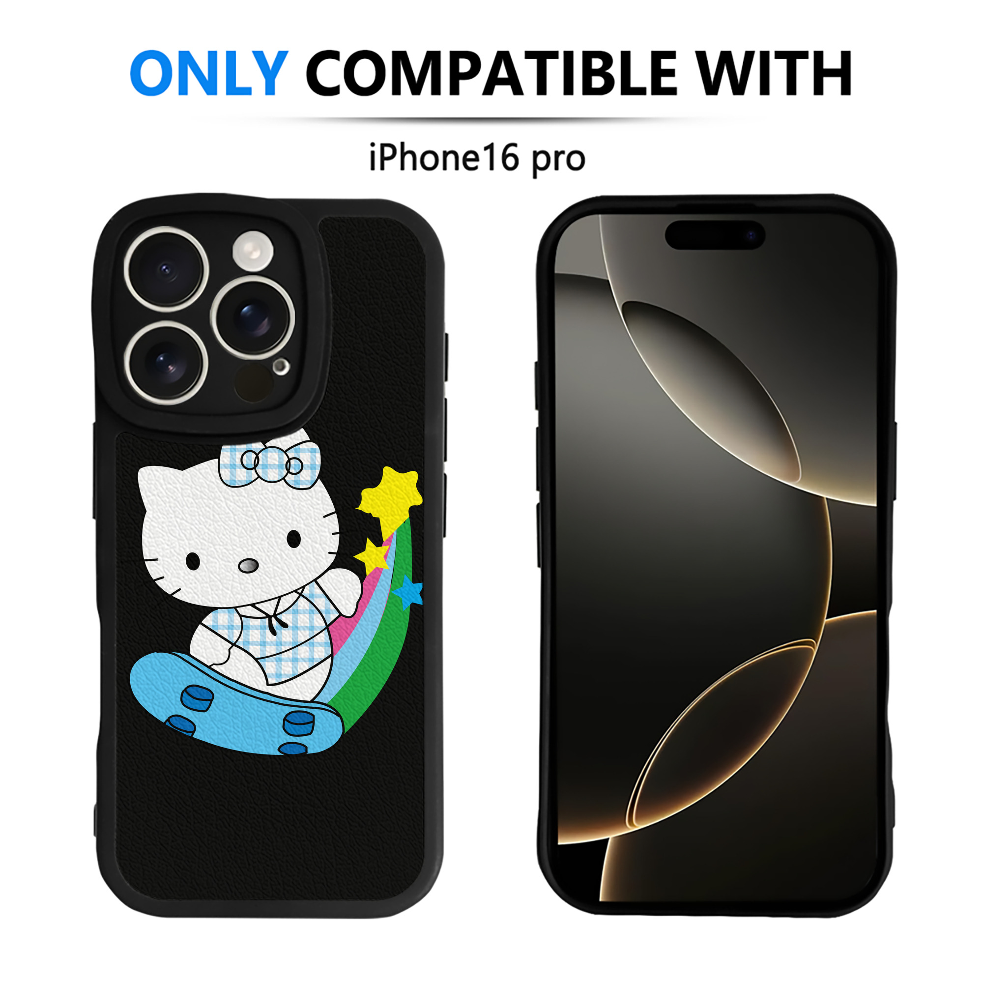 （画像用） Hello Kitty ハローキティ 【iPhone 16シリーズ対応】シリコンスマホケース（レザー調） 材質：シリコン